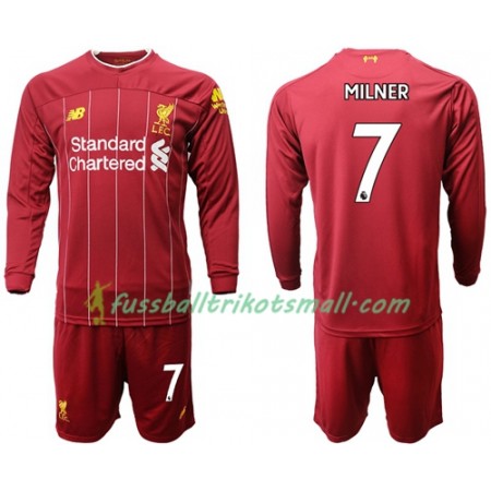 Fußballtrikots Liverpool Milner 7 Kinder 2019-2020 Langarm Heimtrikotsatz kaufen